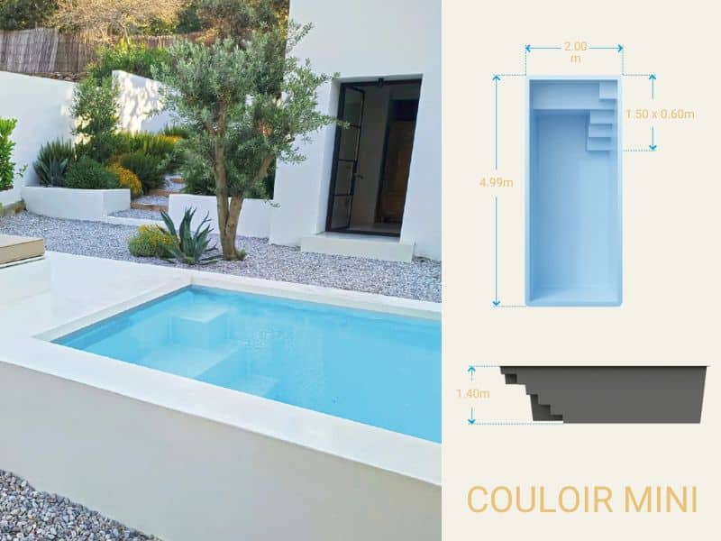 Couloir mini chez Beautemps Piscines, pisciniste Nantes Accueil | Beautemps Piscines