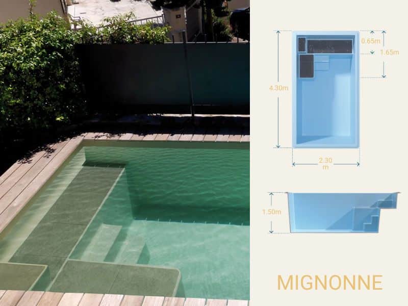 Piscine coque Mignonne chez Beautemps Piscines, pisciniste Nantes Accueil | Beautemps Piscines